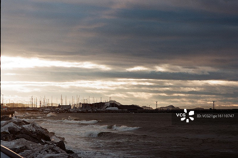 冬季码头图片素材