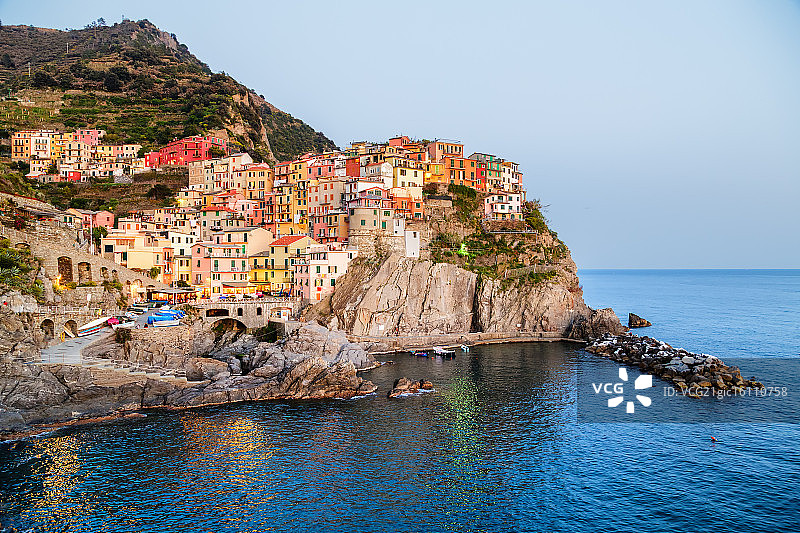 五渔村马纳罗拉图片素材