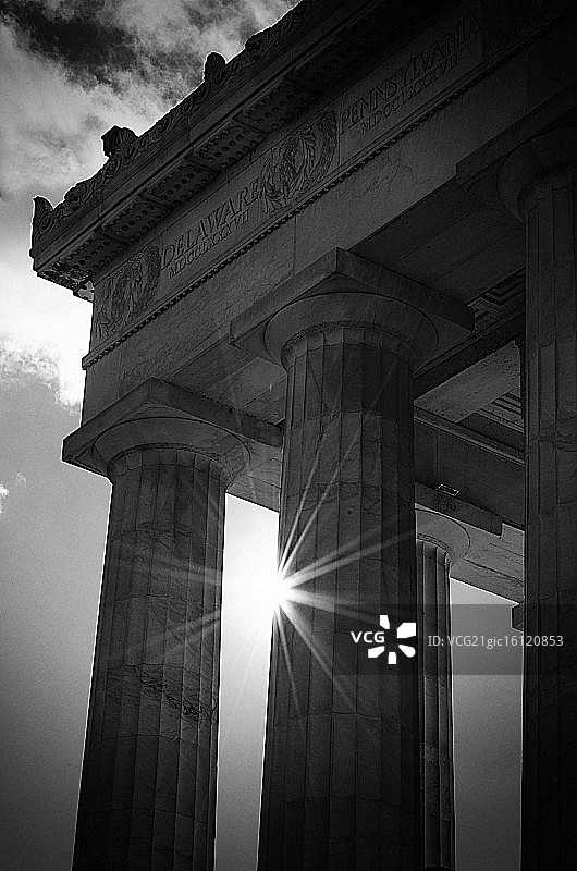 华盛顿特区林肯纪念堂图片素材