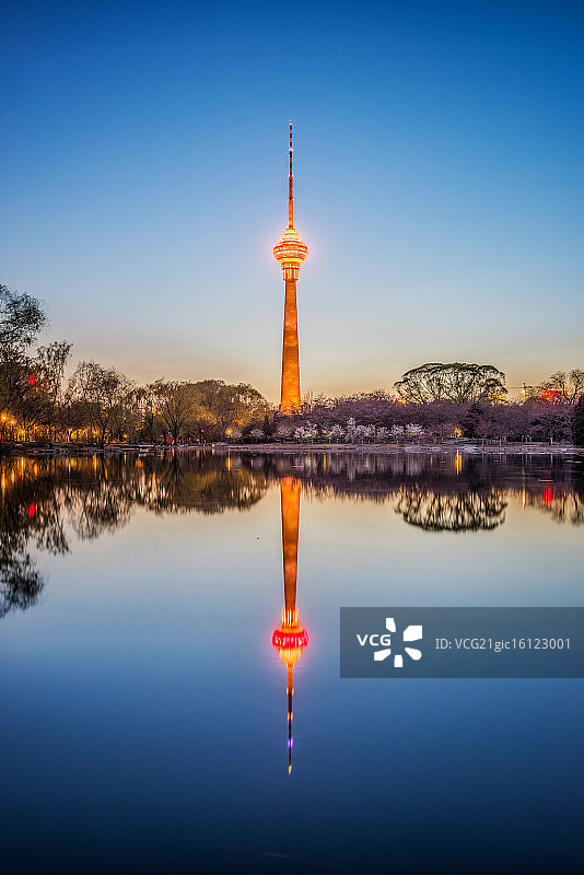 北京城市风光，玉渊潭公园图片素材