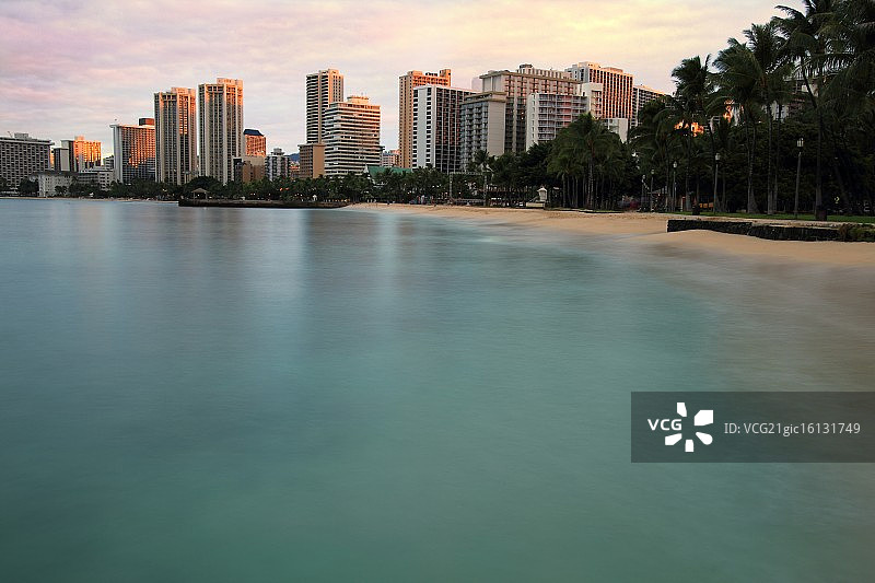 威基基海滩图片素材