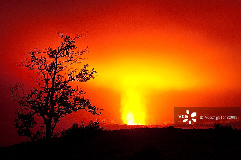 夏威夷大岛基拉韦厄火山图片素材