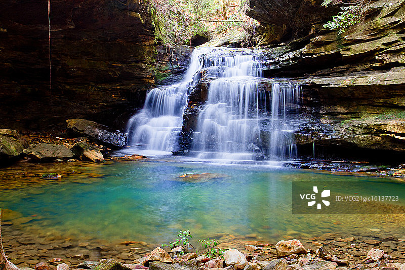 米泽磨坊瀑布图片素材