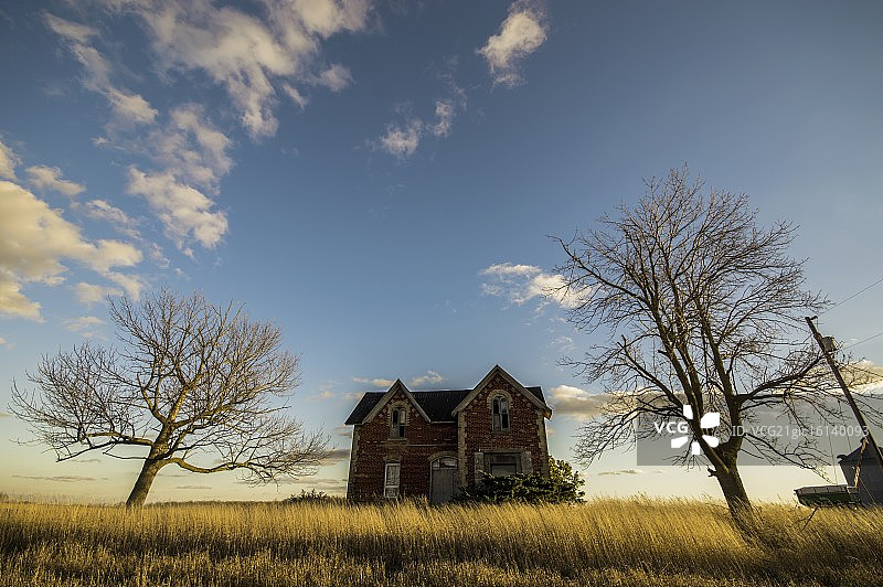 安大略省废弃房屋图片素材