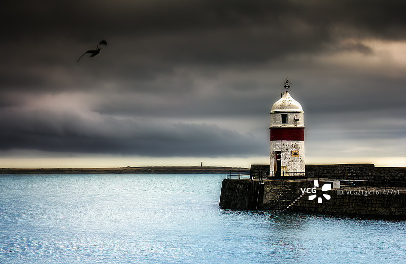 马恩岛卡斯尔敦港口图片素材