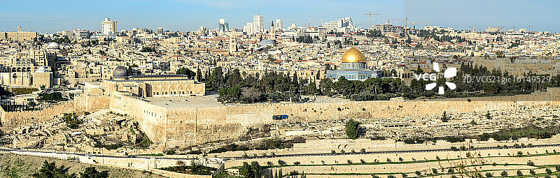 金色的耶路撒冷图片素材