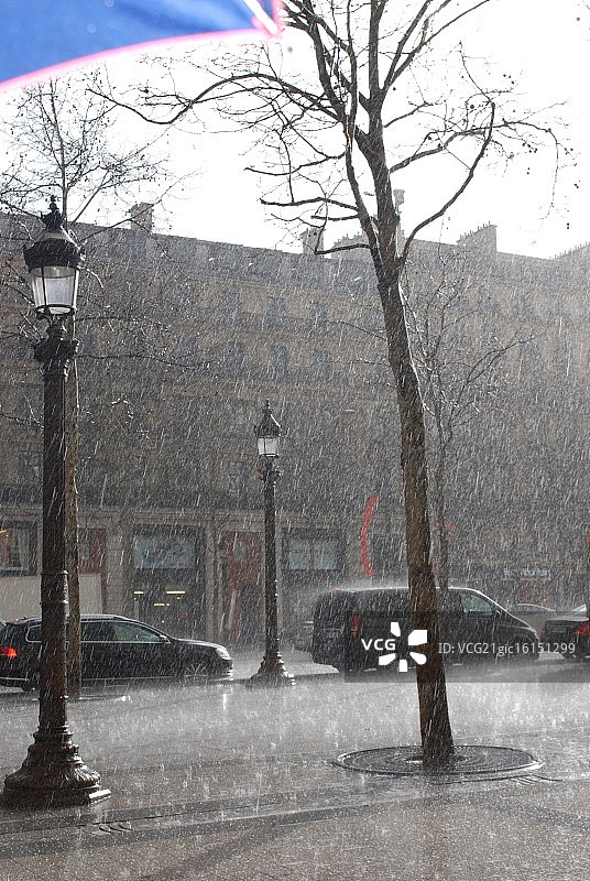 巴黎的冰雹图片素材