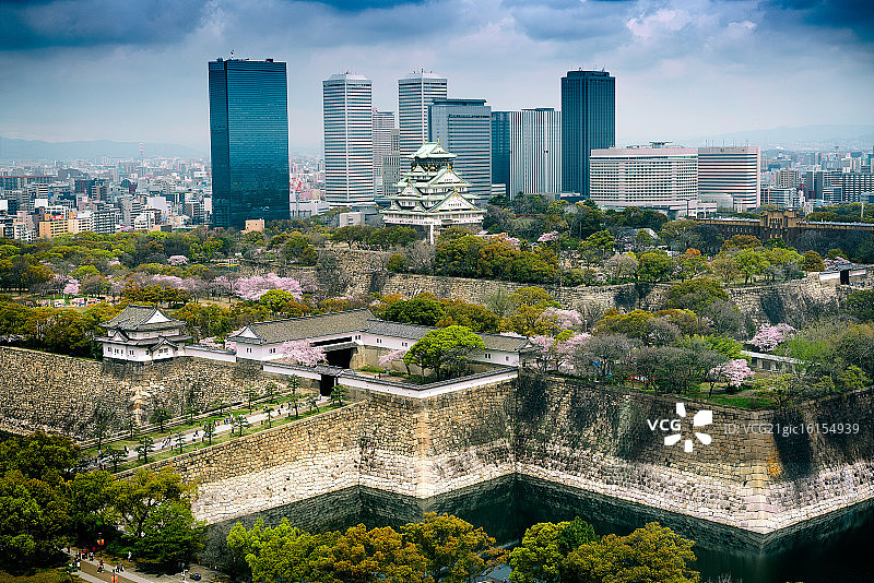 大阪城与大阪图片素材