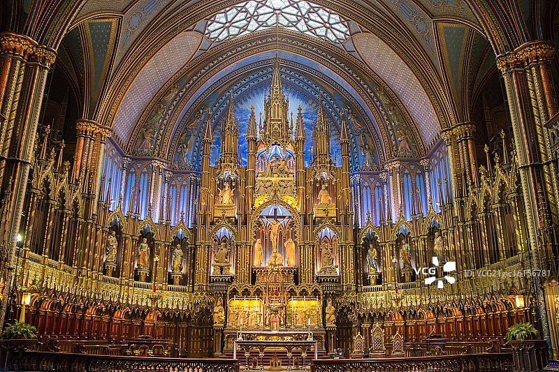 蒙特利尔圣母大教堂图片素材