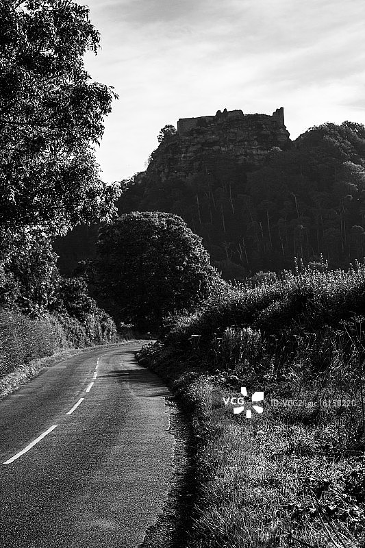 比斯顿城堡轮廓图片素材