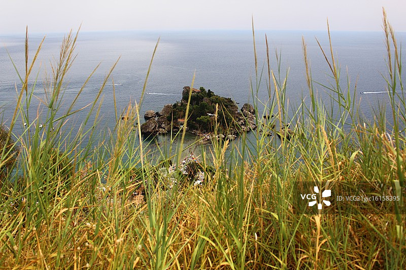 陶尔米纳贝拉岛，西西里图片素材