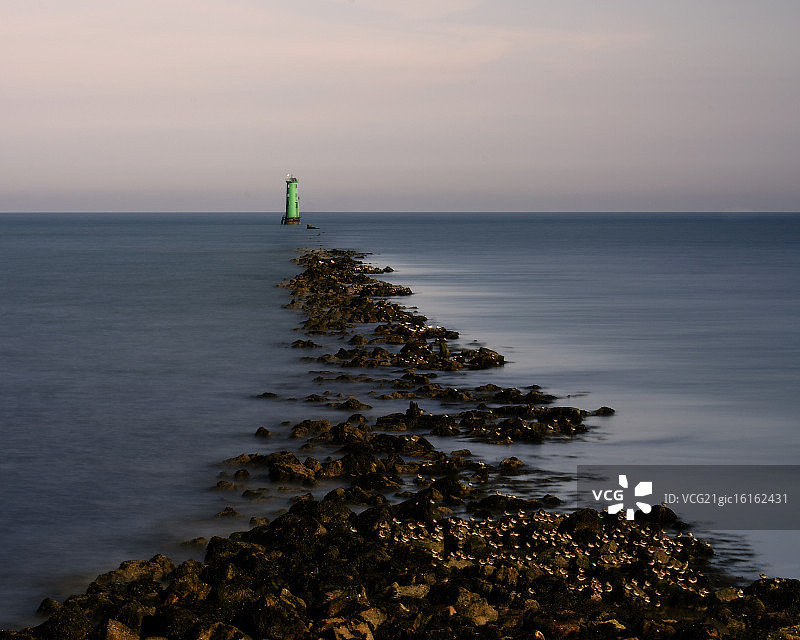 公牛岛港入口图片素材