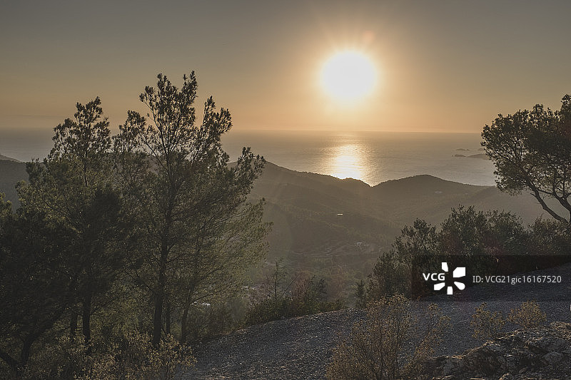 伊维萨岛日落图片素材