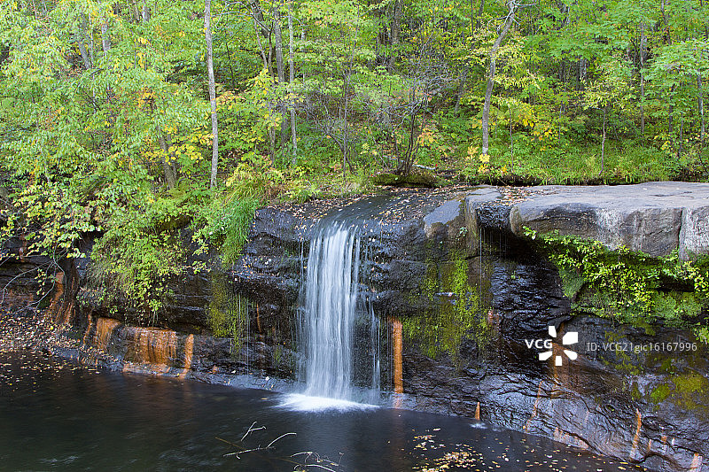 狼溪瀑布图片素材