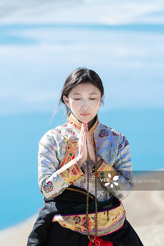 藏族少女图片素材