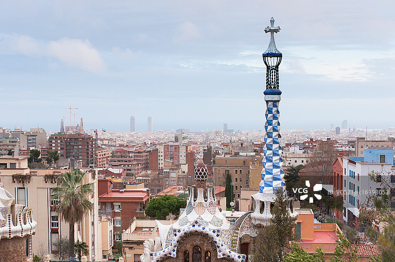 西班牙巴塞罗那奎尔公园图片素材