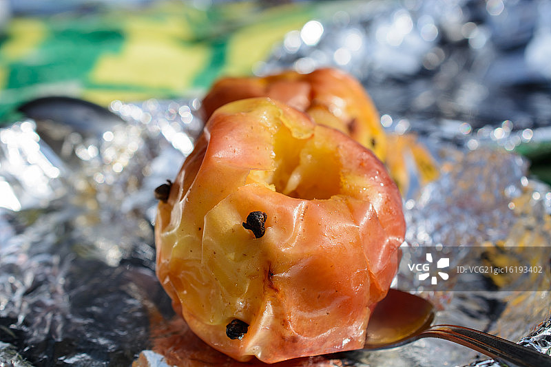 烤苹果图片素材