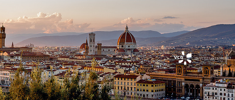 佛罗伦萨鸟瞰图片素材