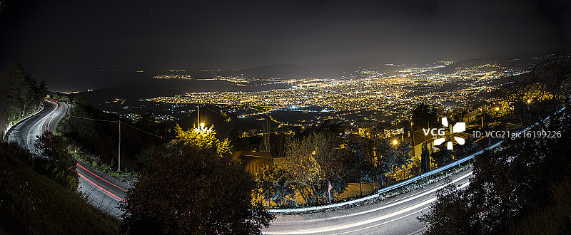 夜晚的沃洛斯景色图片素材