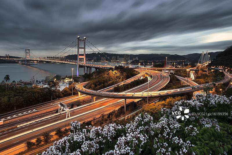 香港青马大桥图片素材