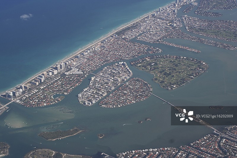 鸟瞰迈阿密图片素材