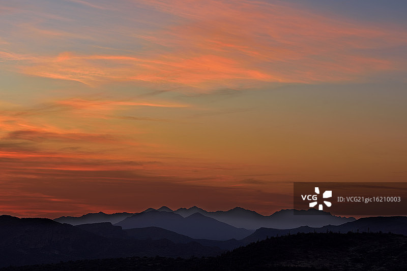 阿帕奇小径的暮色图片素材