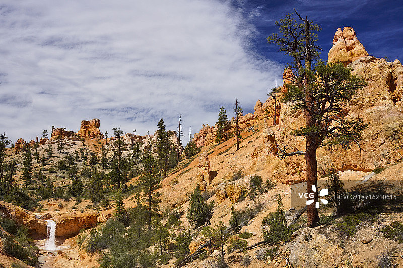 布莱斯峡谷瀑布图片素材