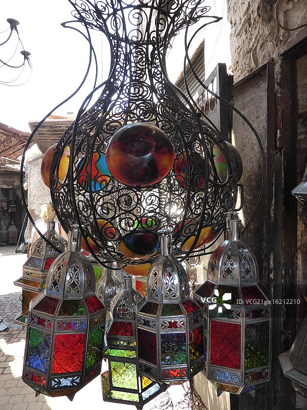 马拉喀什灯具市场图片素材