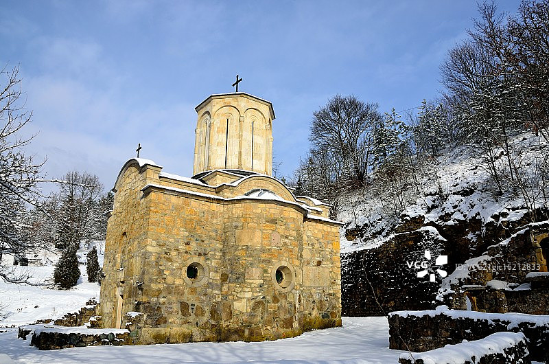 塞尔维亚帕夫洛瓦茨修道院图片素材