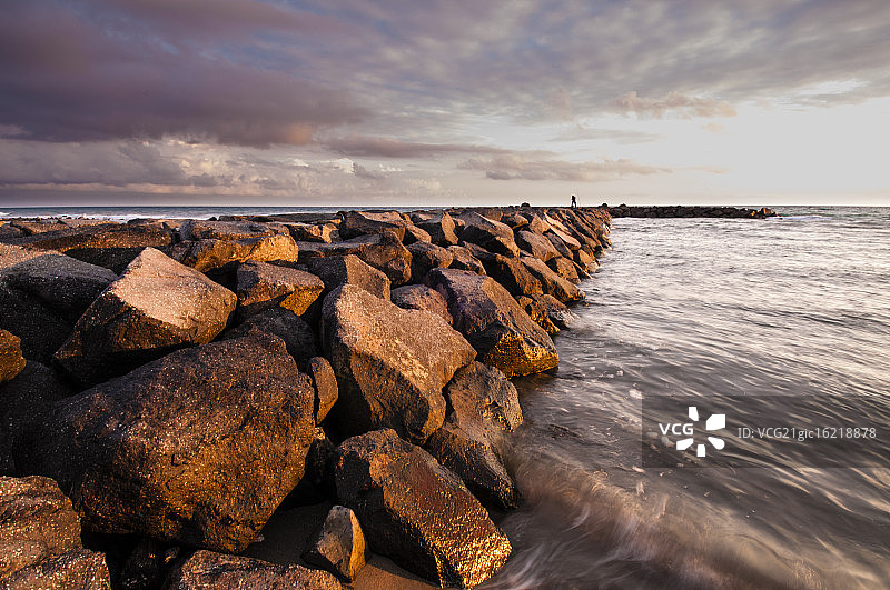 金色码头横向图片素材