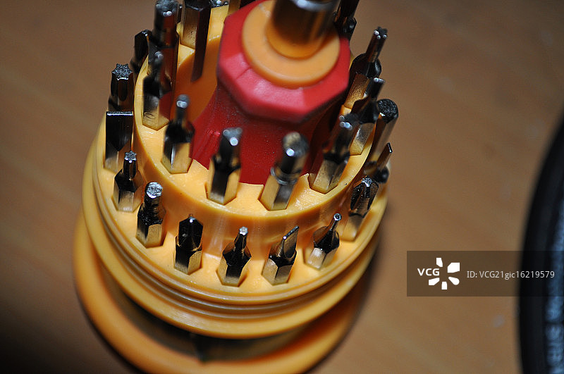 螺丝刀套装微距图片素材