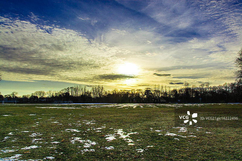 梅德福的新年日落图片素材