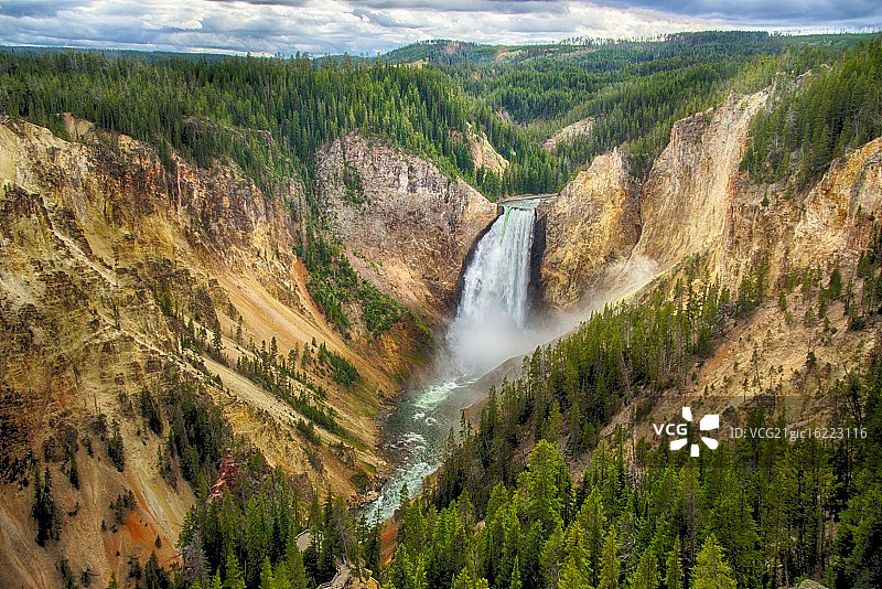 黄石的低瀑图片素材