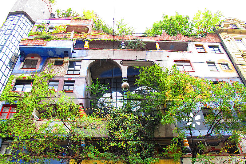 维也纳的奇特建筑图片素材