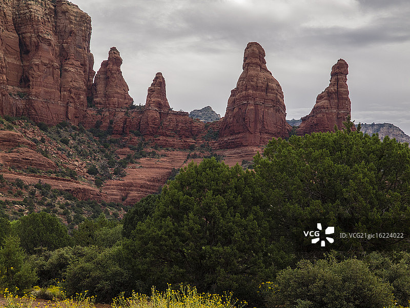 塞多纳红色岩石图片素材