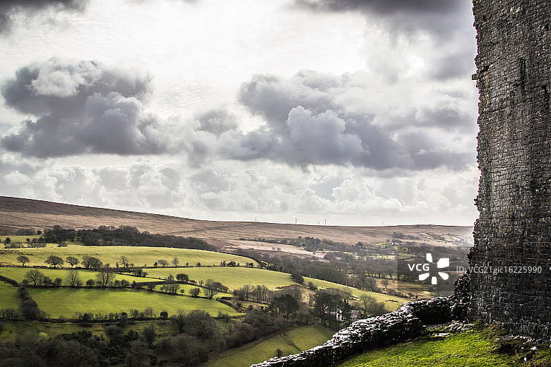 威尔士卡雷格凯南城堡图片素材