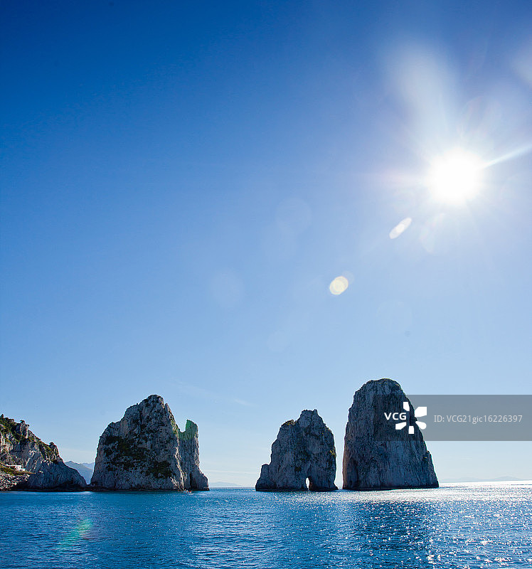 卡普里岛，法拉廖尼图片素材