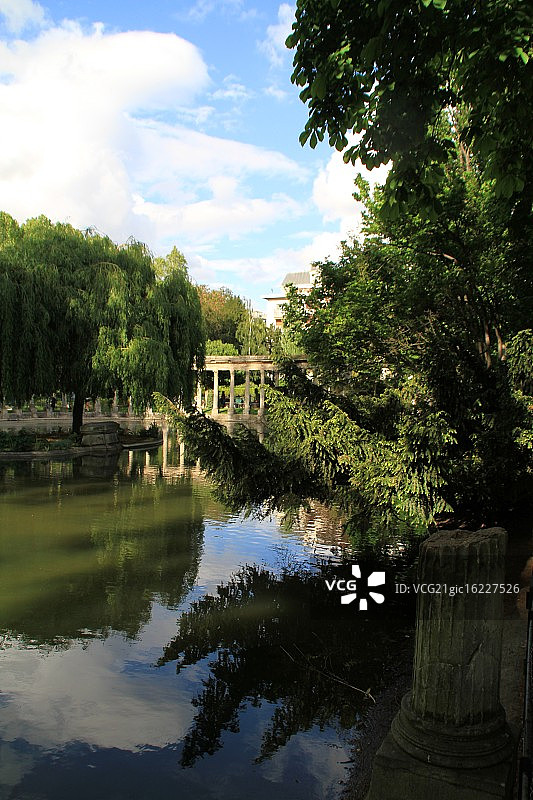 蒙梭公园的一部分图片素材