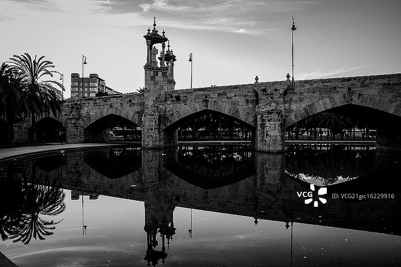 海上桥梁图片素材