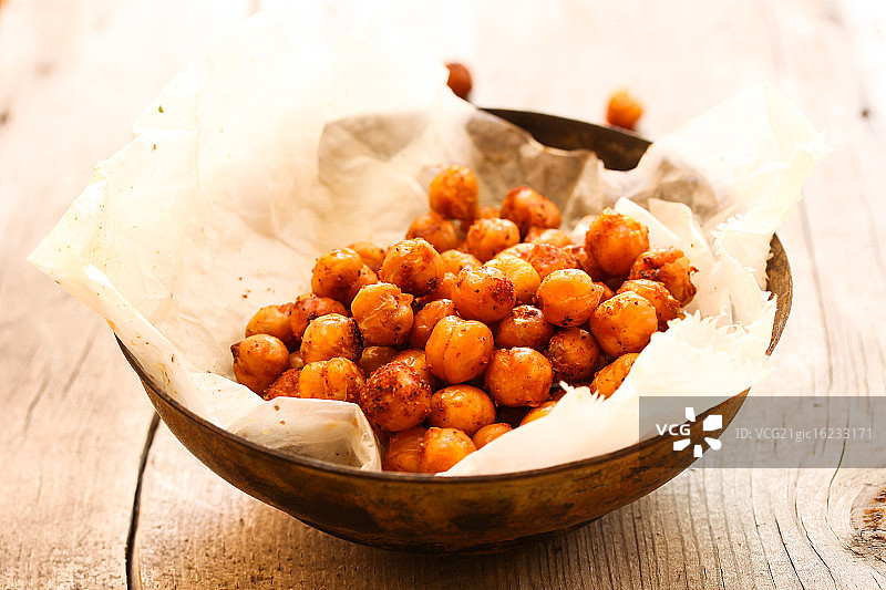 烤鹰嘴豆图片素材