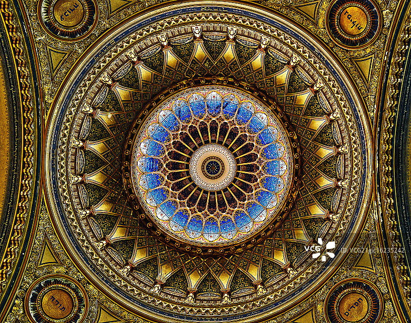 匈牙利塞格德犹太教堂圆顶图片素材
