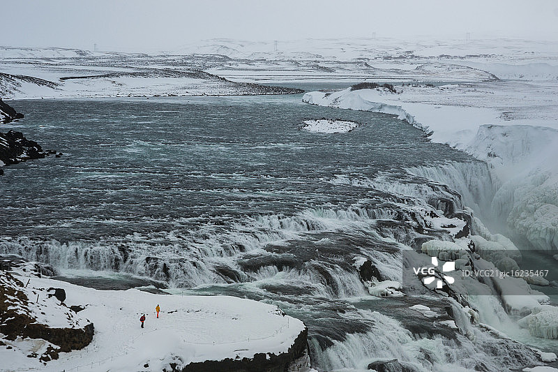 黄金瀑布图片素材