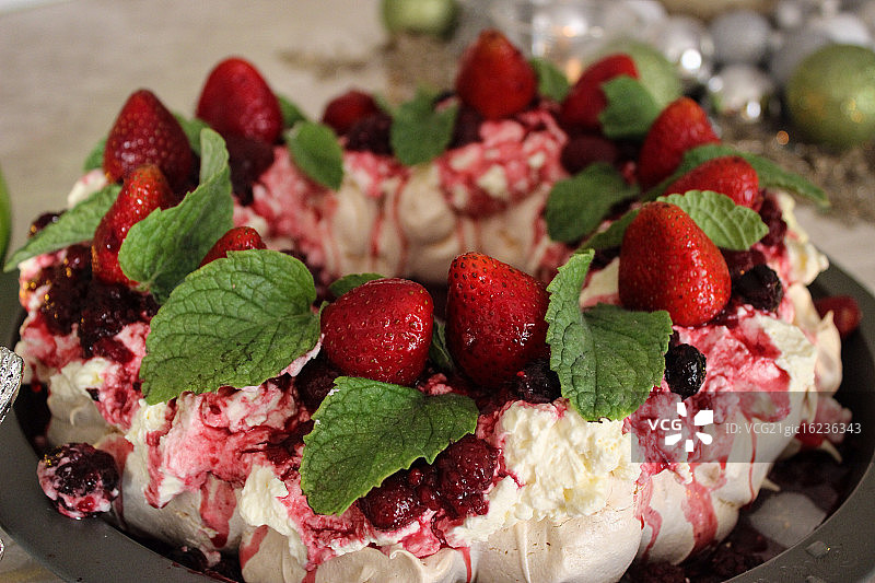 圣诞节蛋白甜饼图片素材