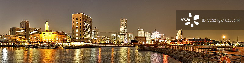 横滨港未来夜景图片素材
