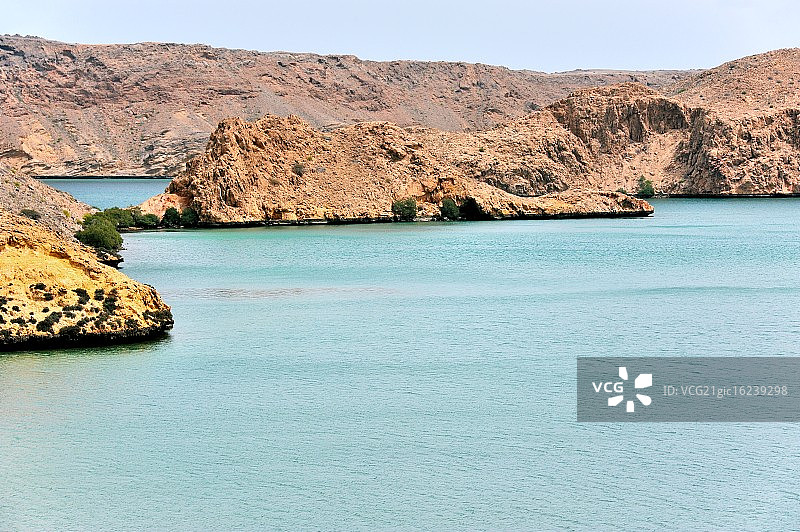 阿曼马斯喀特附近海岸风光图片素材