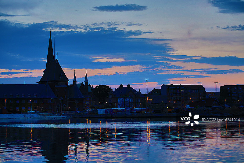 奥胡斯夜景图片素材