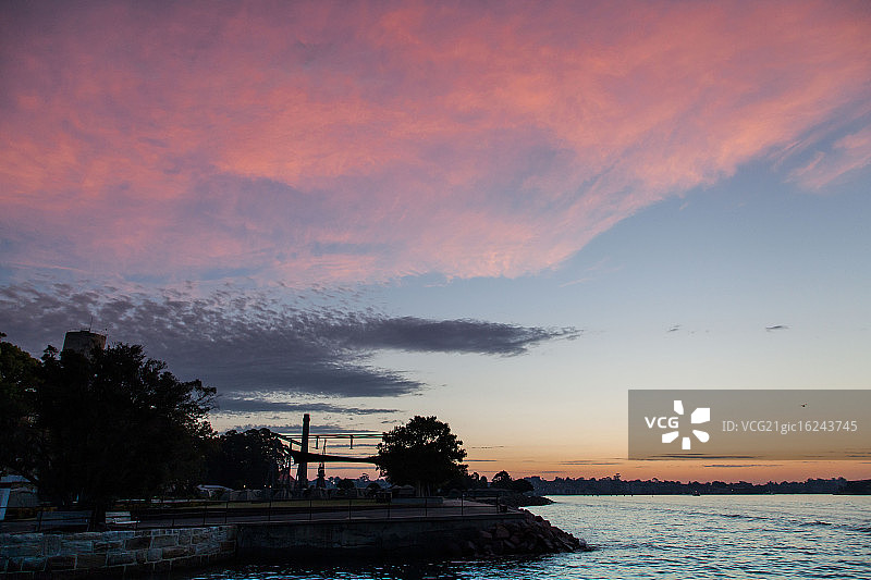 鹦鹉岛日落美景图片素材