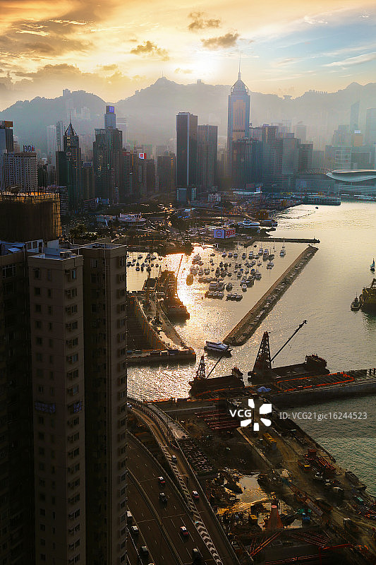 建设中的铜锣湾图片素材