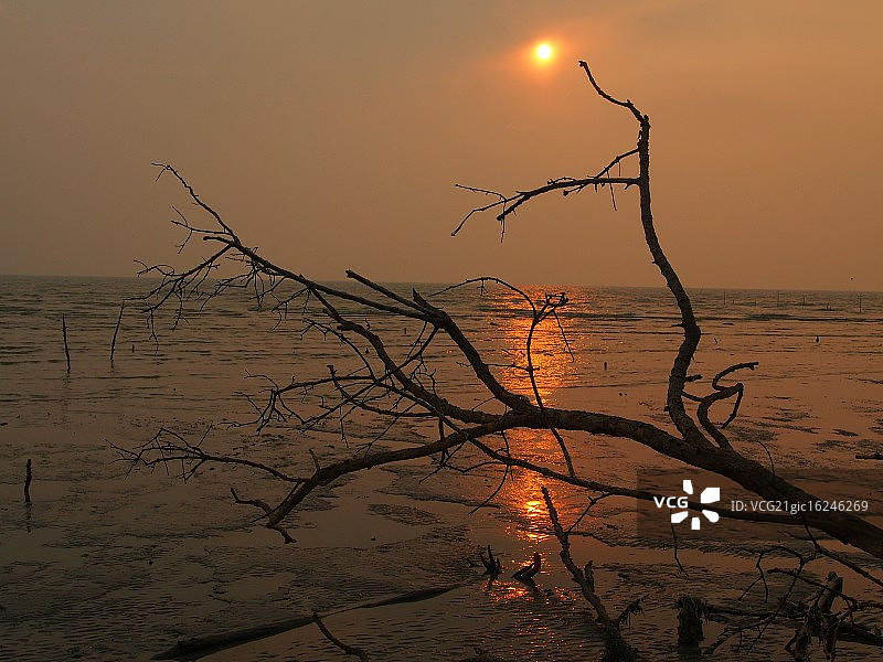 日落@马六甲海峡图片素材