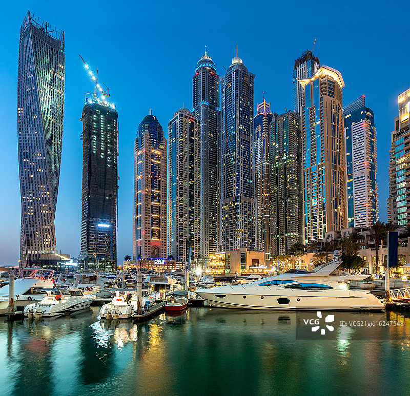 迪拜码头图片素材